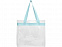 Сумка Hampton, прозрачный/пудрово-синий с логотипом в Самаре заказать по выгодной цене в кибермаркете AvroraStore