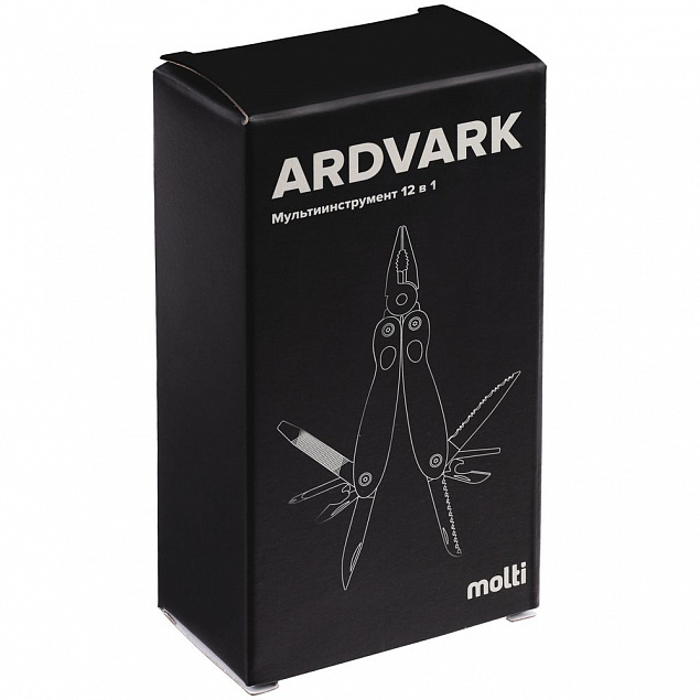 Мультиинструмент Ardvark, серебристый с логотипом в Самаре заказать по выгодной цене в кибермаркете AvroraStore