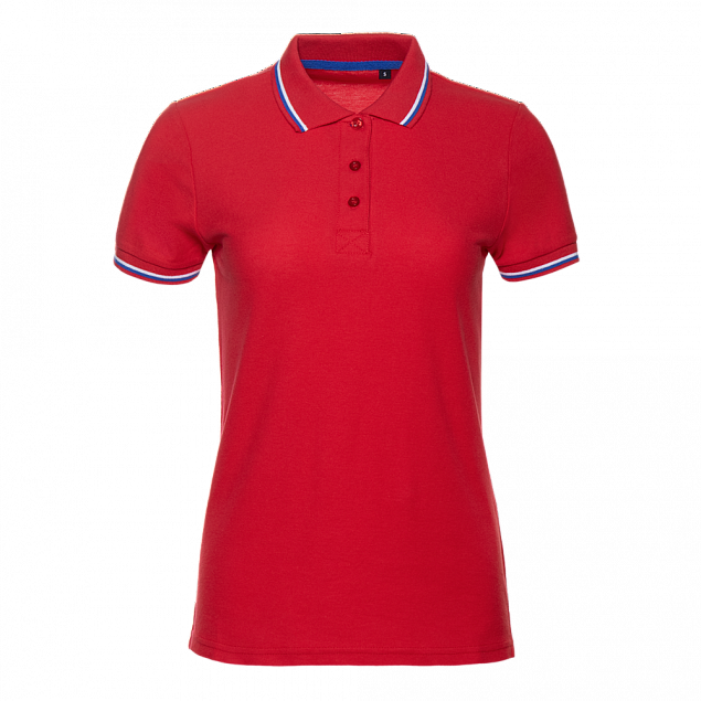 Рубашка поло Рубашка женская 04WRUS Красный с логотипом в Самаре заказать по выгодной цене в кибермаркете AvroraStore