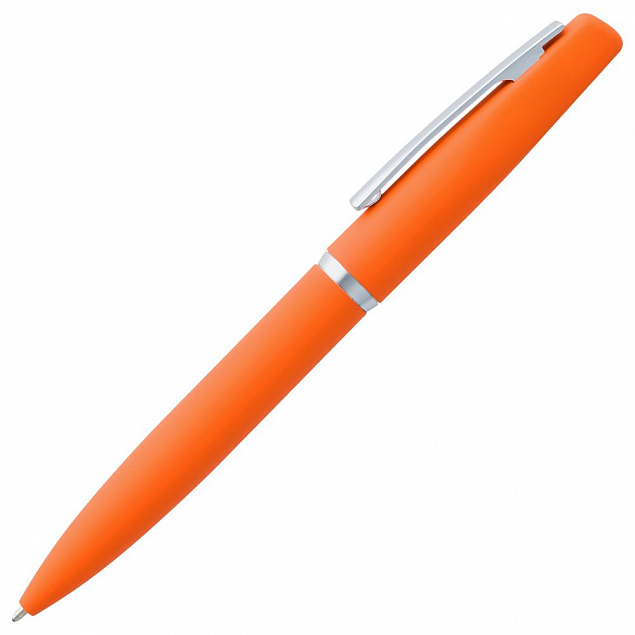 Ручка шариковая Bolt Soft Touch, оранжевая с логотипом в Самаре заказать по выгодной цене в кибермаркете AvroraStore