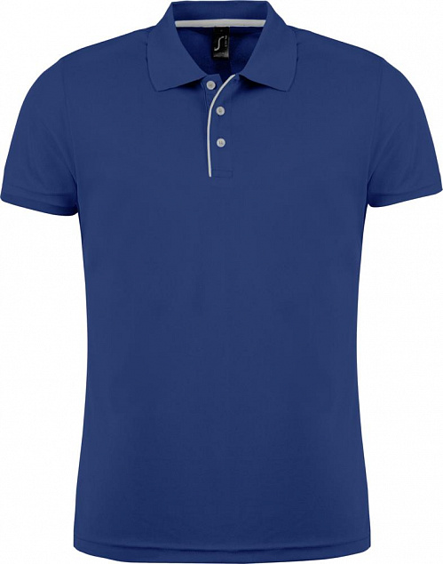Рубашка поло мужская Performer Men 180 темно-синяя с логотипом в Самаре заказать по выгодной цене в кибермаркете AvroraStore