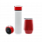 Набор Hot Box duo EW grey (белый с красным) с логотипом в Самаре заказать по выгодной цене в кибермаркете AvroraStore