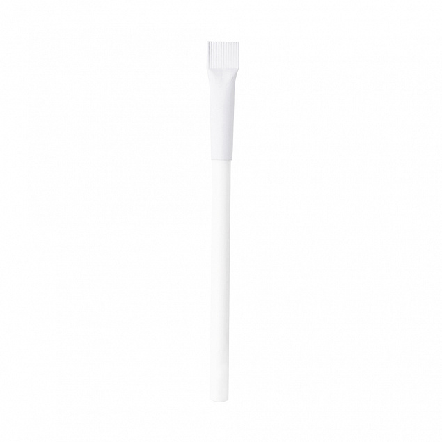 Ручка картонная Greta с колпачком - Белый BB с логотипом в Самаре заказать по выгодной цене в кибермаркете AvroraStore