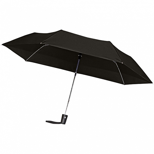 Зонт складной Hit Mini AC, черный с логотипом в Самаре заказать по выгодной цене в кибермаркете AvroraStore