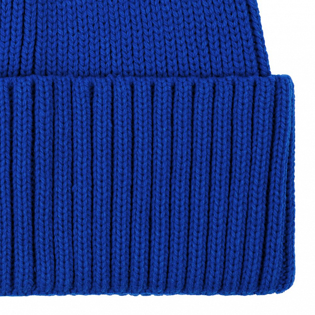 Шапка Hing, синяя с логотипом в Самаре заказать по выгодной цене в кибермаркете AvroraStore