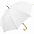 Зонт-трость OkoBrella, белый с логотипом в Самаре заказать по выгодной цене в кибермаркете AvroraStore