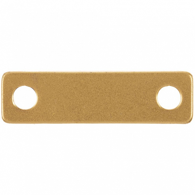 Шильдик металлический Alfa Liten, золотистый с логотипом в Самаре заказать по выгодной цене в кибермаркете AvroraStore