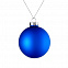 Елочный шар Finery Matt, 8 см, матовый синий с логотипом в Самаре заказать по выгодной цене в кибермаркете AvroraStore