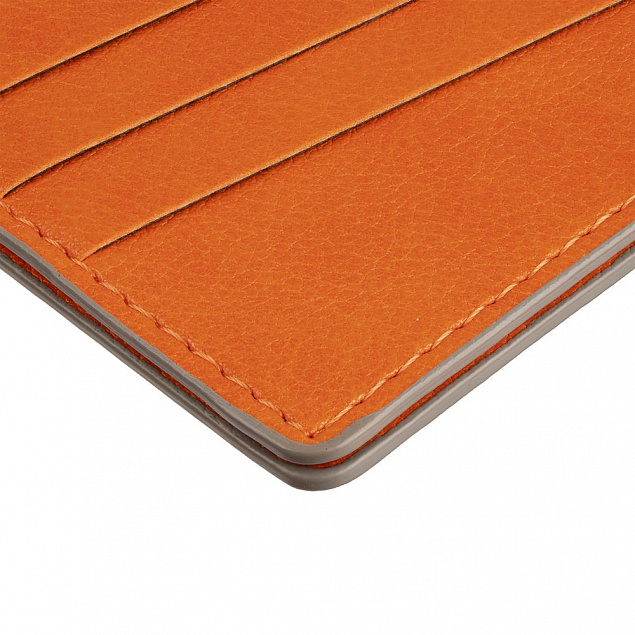 Чехол для карточек Petrus, оранжевый с логотипом в Самаре заказать по выгодной цене в кибермаркете AvroraStore