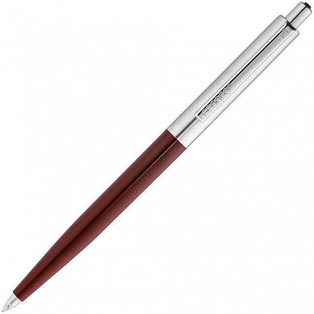 Ручка шариковая Senator Point Metal, красная с логотипом в Самаре заказать по выгодной цене в кибермаркете AvroraStore