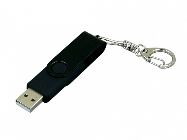 USB 3.0- флешка промо на 128 Гб с поворотным механизмом и однотонным металлическим клипом с логотипом в Самаре заказать по выгодной цене в кибермаркете AvroraStore