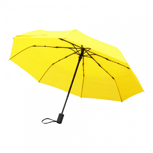 Автоматический противоштормовой зонт Vortex, желтый с логотипом в Самаре заказать по выгодной цене в кибермаркете AvroraStore