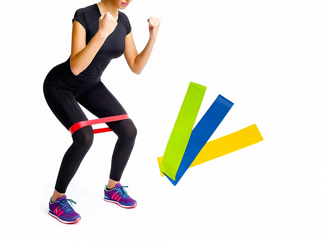 Набор фитнес-резинок Strong с логотипом в Самаре заказать по выгодной цене в кибермаркете AvroraStore