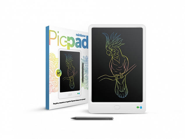 Планшет для рисования Pic-Pad Rainbow с ЖК экраном с логотипом в Самаре заказать по выгодной цене в кибермаркете AvroraStore