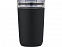 Bello, стеклянная кружка объемом 420 мл с внешней стенкой из переработанного пластика, черный с логотипом в Самаре заказать по выгодной цене в кибермаркете AvroraStore