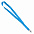 Ланъярд NECK, синий, полиэстер, 2х50 см с логотипом в Самаре заказать по выгодной цене в кибермаркете AvroraStore
