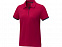 Morgan Двухцветное женское поло с коротким рукавом, красный с логотипом в Самаре заказать по выгодной цене в кибермаркете AvroraStore