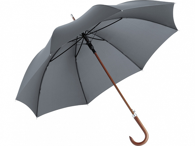 Зонт-трость «Dandy» с деревянной ручкой с логотипом в Самаре заказать по выгодной цене в кибермаркете AvroraStore