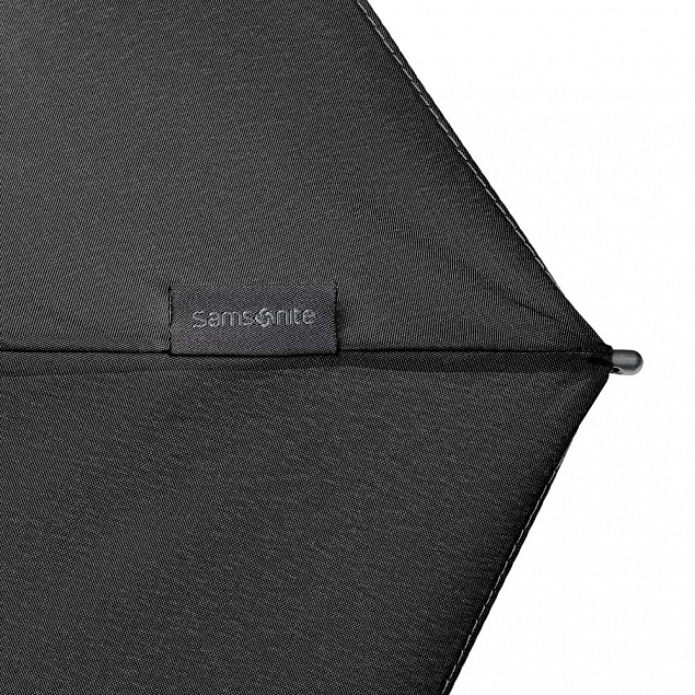 Складной зонт Alu Drop S, 4 сложения, автомат, черный с логотипом в Самаре заказать по выгодной цене в кибермаркете AvroraStore