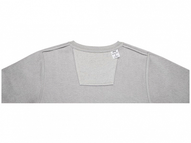 Женский свитер Zenon с круглым вырезом, серый яркий с логотипом в Самаре заказать по выгодной цене в кибермаркете AvroraStore