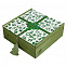 Коробка деревянная, зеленая с логотипом в Самаре заказать по выгодной цене в кибермаркете AvroraStore