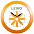 Часы настенные Vivid Large, оранжевые с логотипом в Самаре заказать по выгодной цене в кибермаркете AvroraStore