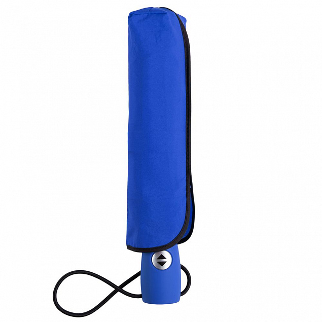 Зонт складной AOC, синий с логотипом в Самаре заказать по выгодной цене в кибермаркете AvroraStore