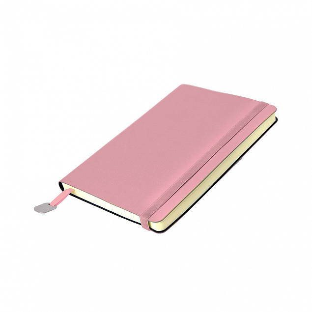 Ежедневник недатированный Boomer, А5,  светло-розовый, кремовый блок, без обреза с логотипом в Самаре заказать по выгодной цене в кибермаркете AvroraStore