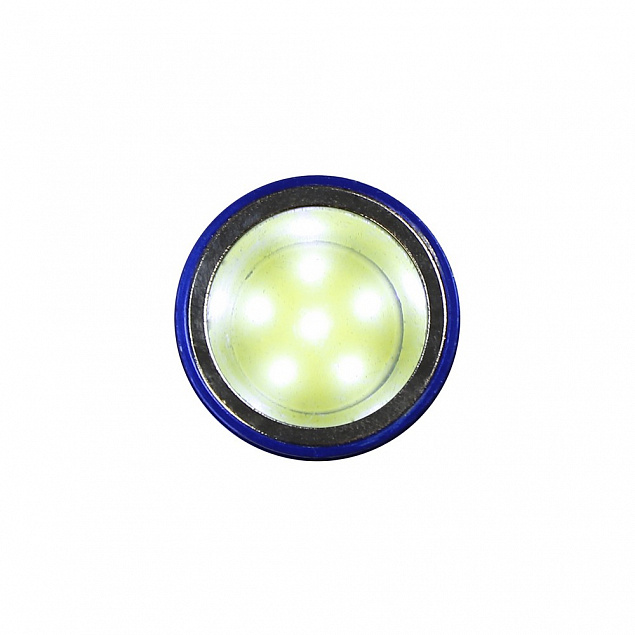 Телескопический фонарик, синий с логотипом в Самаре заказать по выгодной цене в кибермаркете AvroraStore