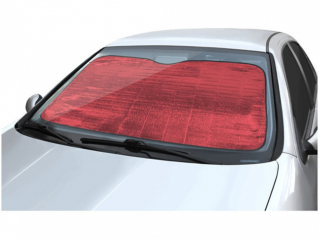 Автомобильный солнцезащитный экран Noson, красный с логотипом в Самаре заказать по выгодной цене в кибермаркете AvroraStore
