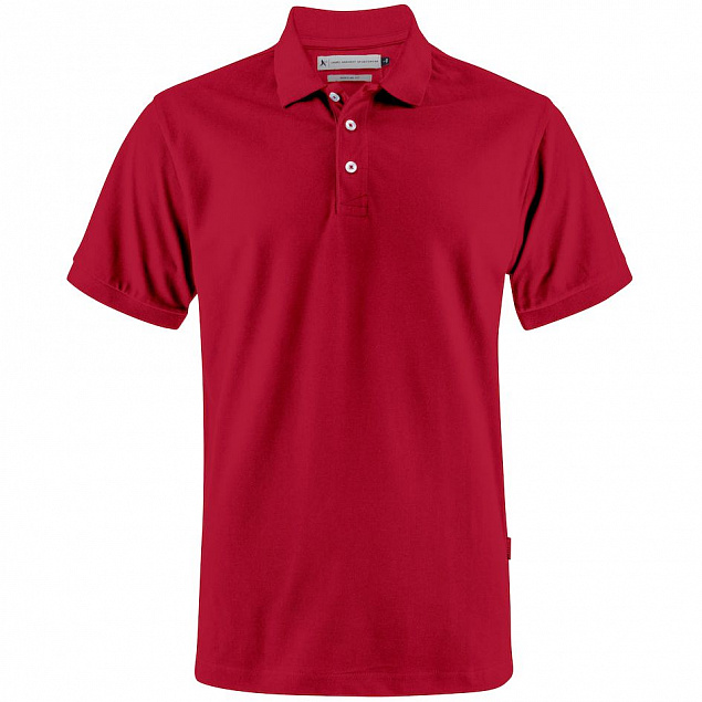 Рубашка поло мужская Sunset, красная с логотипом в Самаре заказать по выгодной цене в кибермаркете AvroraStore