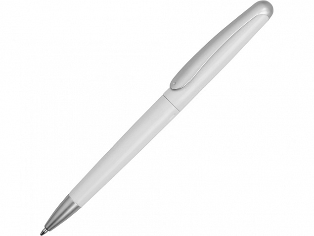 Ручка шариковая Sunrise, белый, синие чернила с логотипом в Самаре заказать по выгодной цене в кибермаркете AvroraStore