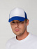 Бейсболка Sunbreaker, ярко-синяя с белым с логотипом в Самаре заказать по выгодной цене в кибермаркете AvroraStore