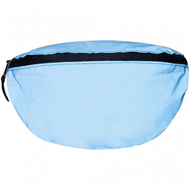 Поясная сумка Manifest Color из светоотражающей ткани, синяя с логотипом в Самаре заказать по выгодной цене в кибермаркете AvroraStore