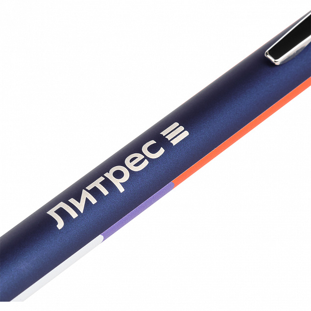 Шариковая ручка Legato, синяя с логотипом в Самаре заказать по выгодной цене в кибермаркете AvroraStore