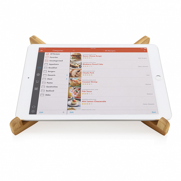 Складная подставка для ноутбука Bamboo с логотипом в Самаре заказать по выгодной цене в кибермаркете AvroraStore