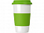 Кружка с силиконовой крышкой и манжетой  Нью-Йорк 300мл, зеленый с логотипом в Самаре заказать по выгодной цене в кибермаркете AvroraStore