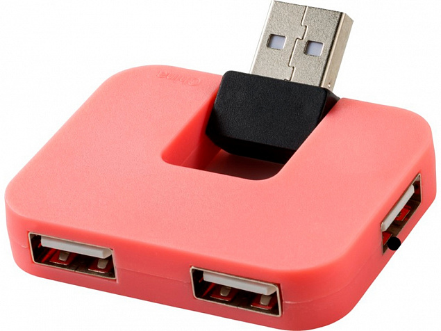 USB Hub «Gaia» на 4 порта с логотипом в Самаре заказать по выгодной цене в кибермаркете AvroraStore