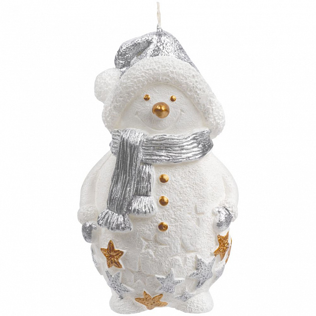 Свеча Christmas Twinkle, снеговик с логотипом в Самаре заказать по выгодной цене в кибермаркете AvroraStore