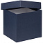 Коробка Cube M, синяя с логотипом в Самаре заказать по выгодной цене в кибермаркете AvroraStore