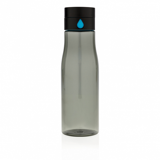 Бутылка для воды Aqua из материала Tritan, черная с логотипом в Самаре заказать по выгодной цене в кибермаркете AvroraStore