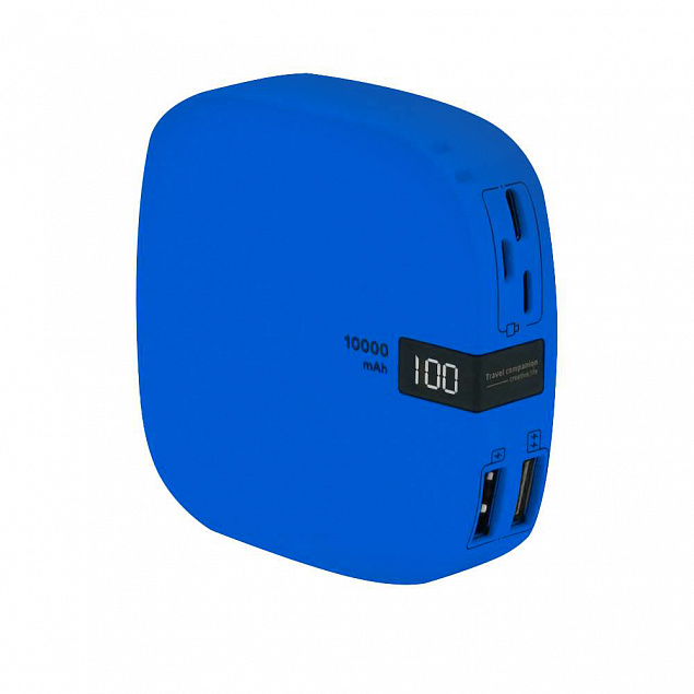 Внешний аккумулятор Revil 10000 mAh - Синий HH с логотипом в Самаре заказать по выгодной цене в кибермаркете AvroraStore