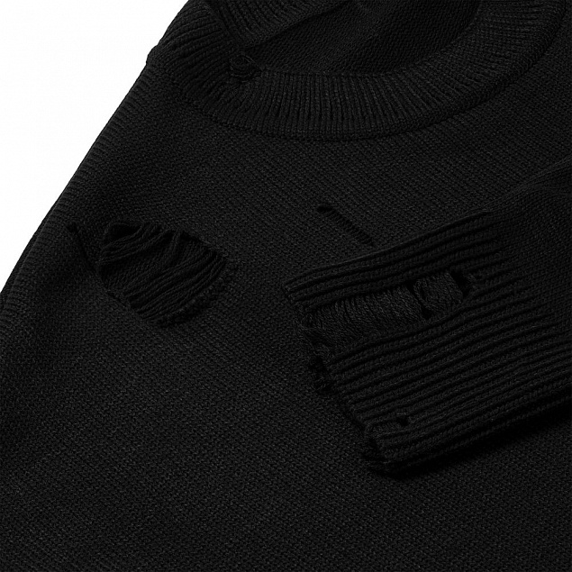 Джемпер оверсайз унисекс Grunge в сумке, черный с логотипом в Самаре заказать по выгодной цене в кибермаркете AvroraStore