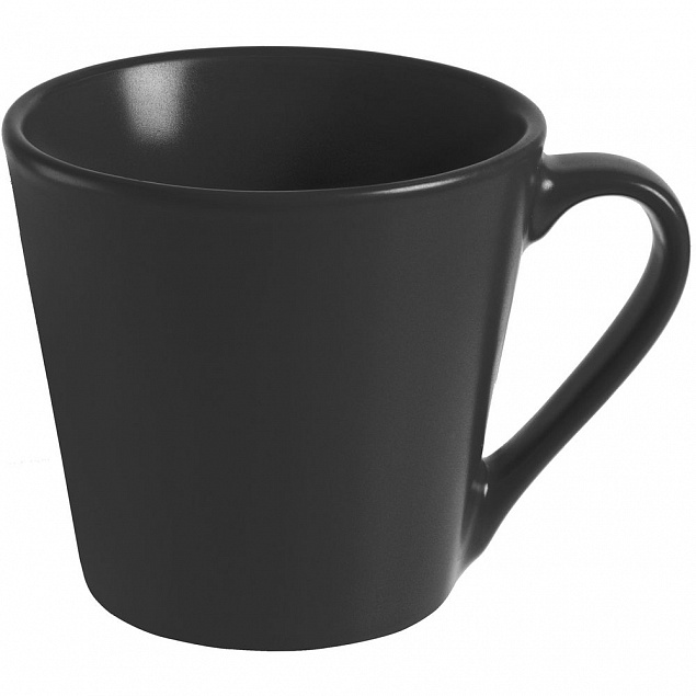 Кружка Modern Bell, матовая, черная с логотипом в Самаре заказать по выгодной цене в кибермаркете AvroraStore