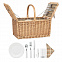 Плетеная корзина на 4 персоны с логотипом в Самаре заказать по выгодной цене в кибермаркете AvroraStore