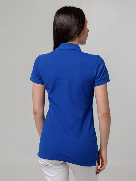 Рубашка поло женская Virma Premium Lady, ярко-синяя с логотипом в Самаре заказать по выгодной цене в кибермаркете AvroraStore