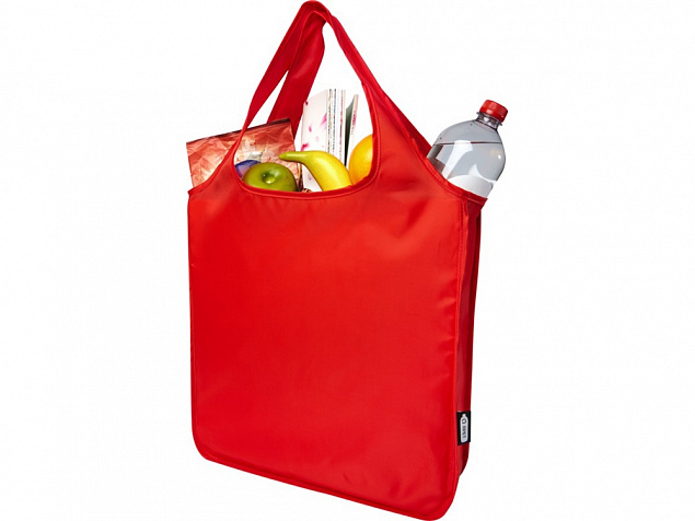 Ash, большая эко-сумка из переработанного PET-материала, сертифицированная согласно GRS, красный с логотипом в Самаре заказать по выгодной цене в кибермаркете AvroraStore