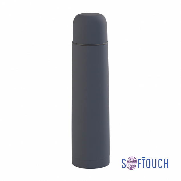 Термос "Родос" 1 литр, покрытие soft touch с логотипом в Самаре заказать по выгодной цене в кибермаркете AvroraStore