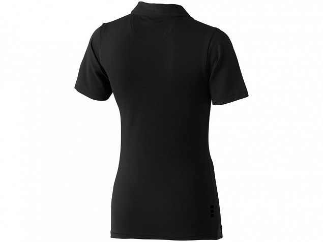 Рубашка поло Markham женская, антрацит/черный с логотипом в Самаре заказать по выгодной цене в кибермаркете AvroraStore