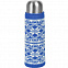 Чехол вязаный на бутылку/термос "Зимний орнамент" с логотипом в Самаре заказать по выгодной цене в кибермаркете AvroraStore